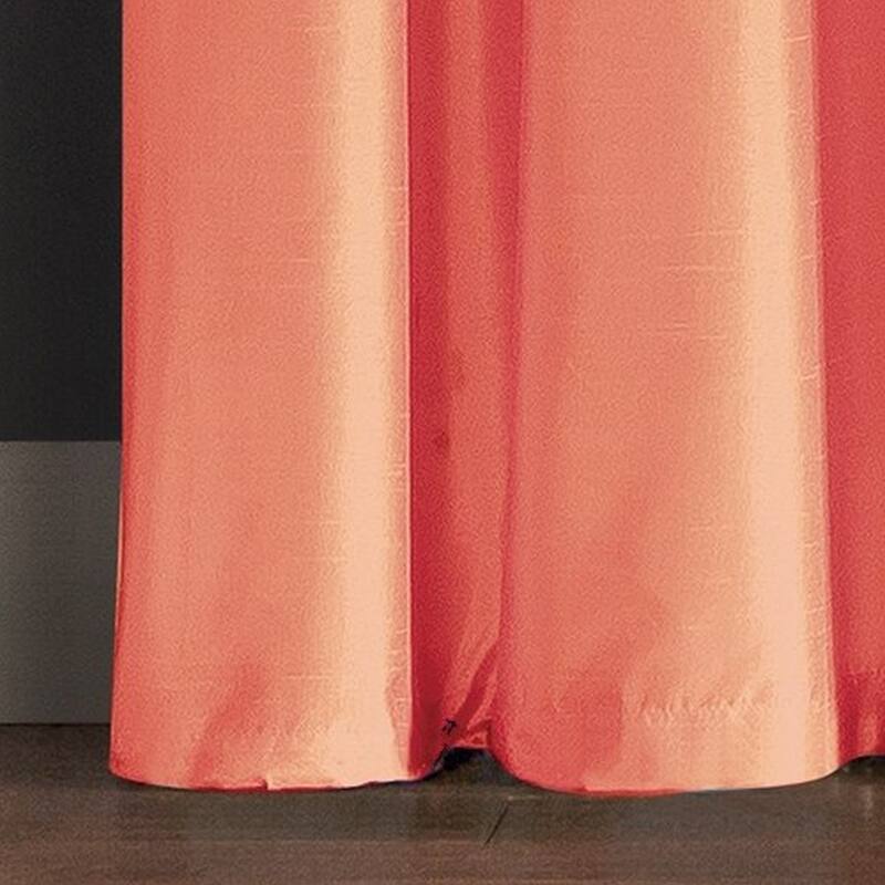 VCNY Home Preston Faux Silk Curtain Panel, 52" x 90" 52" x 90" On